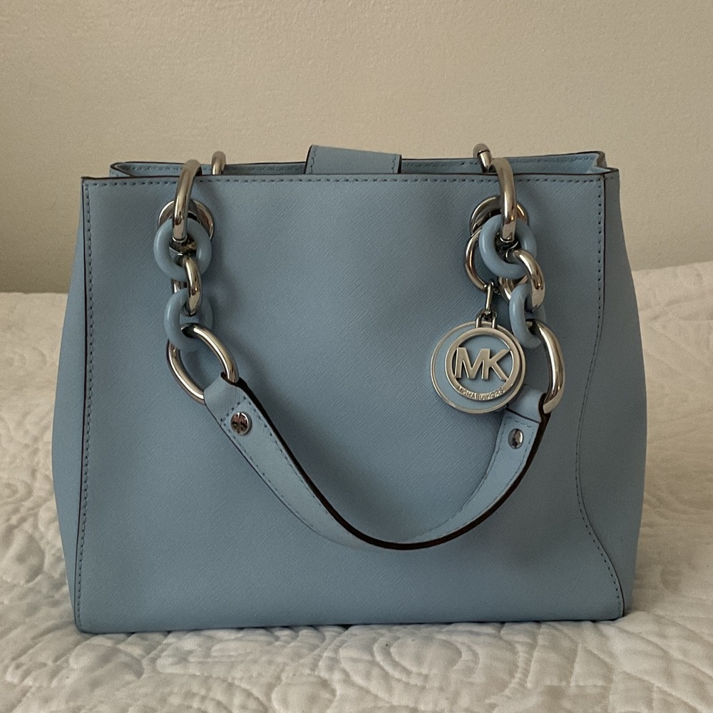 Michael Kors Light Blue Satchel